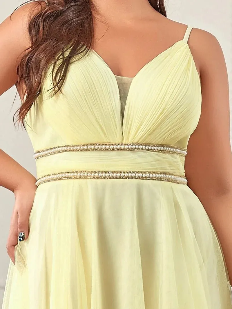 Plus Size High Low Prom Dresses With Spaghetti Straps