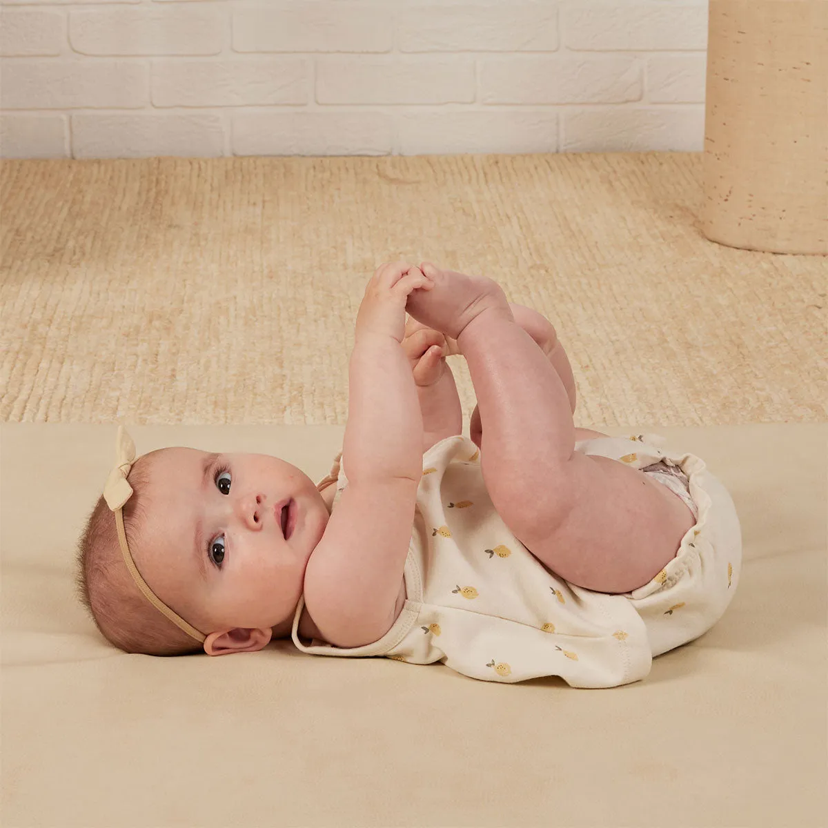 Quincy Mae Smocked Tank   Bloomer Set - Lemons