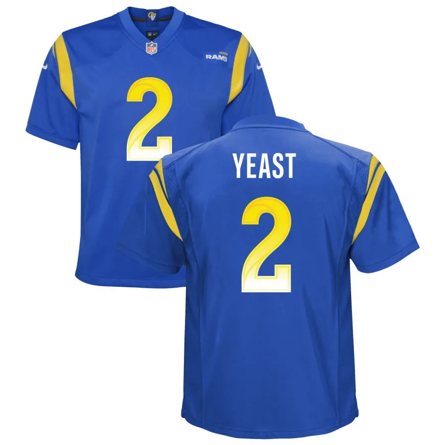 Russ Yeast Los Angeles Rams Nike Youth Game Jersey - Royal