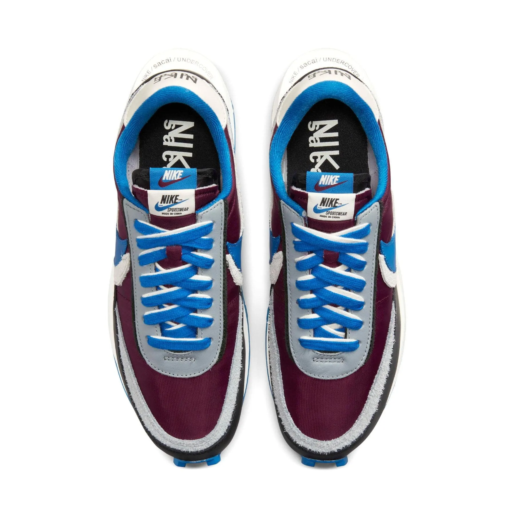 sacai x Undercover x LDWaffle 'Night Maroon Team Royal'