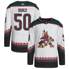 Sean Durzi Arizona Coyotes adidas Primegreen Authentic Pro Jersey - White