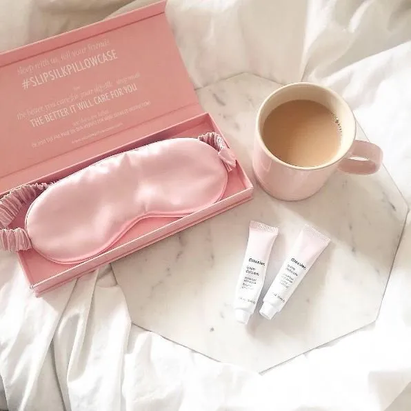 Slip Pure Silk Eye Mask Pink