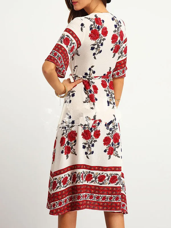 WealFeel Dream Floral Plunging Dress