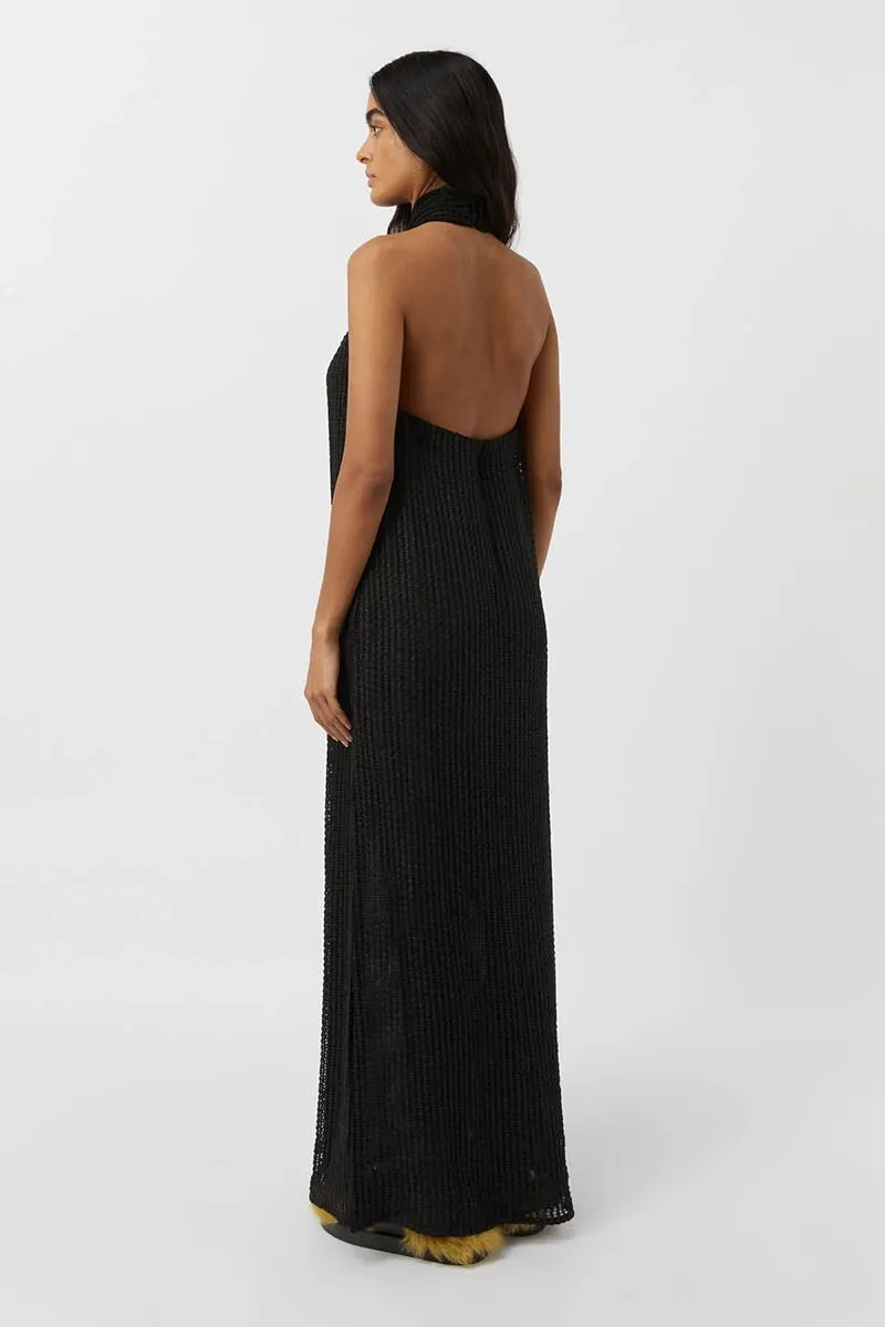 WILLA TEXTURED DRESS-BLACK