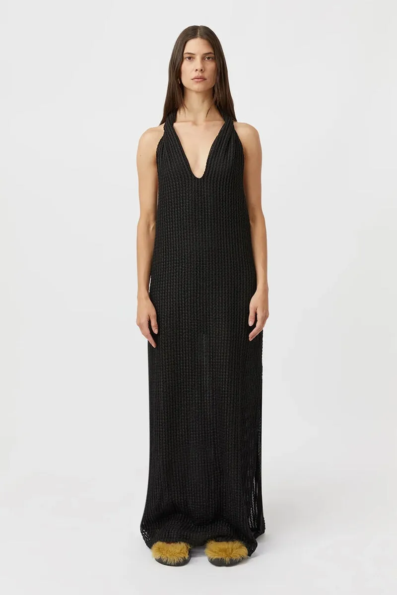 WILLA TEXTURED DRESS-BLACK