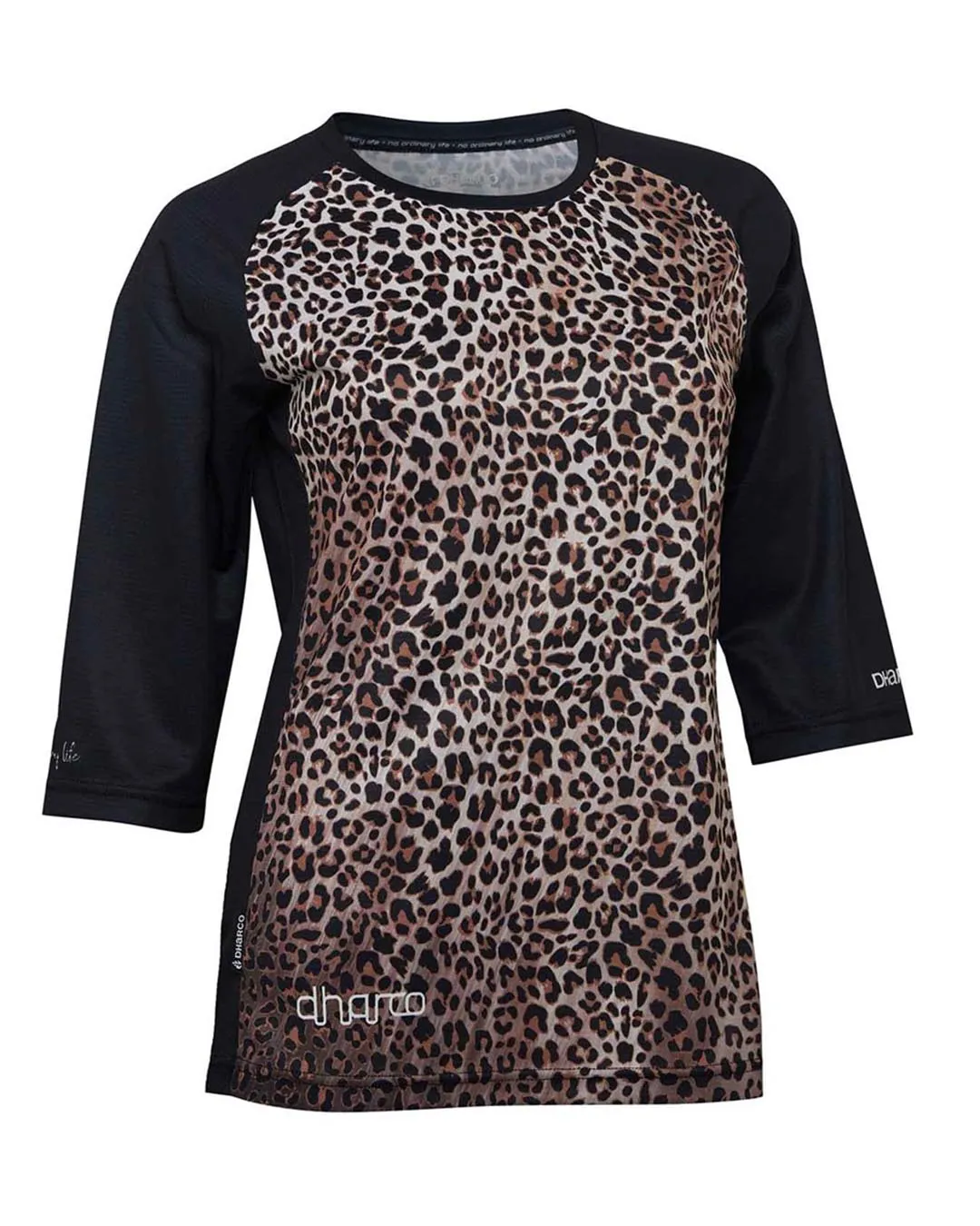 Womens 3/4 Sleeve Jersey | Leopard