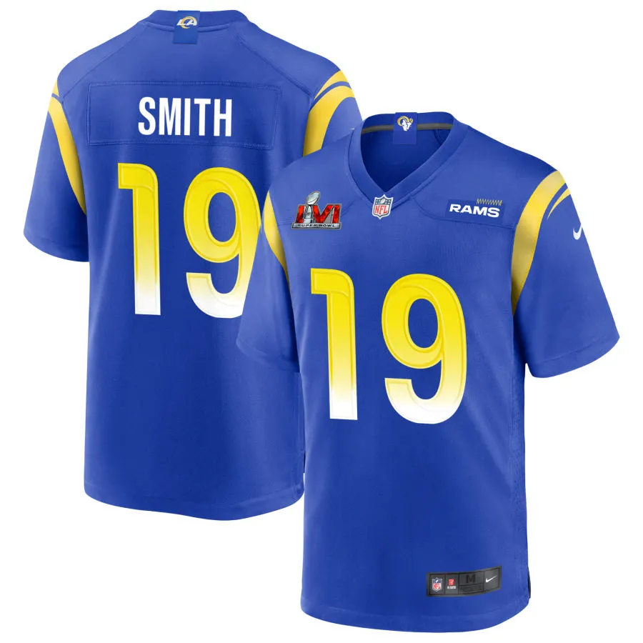 Xavier Smith Los Angeles Rams Nike Super Bowl LVI Game Jersey - Royal